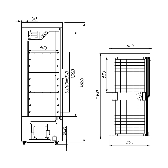 Шкаф холодильный carboma r700 inox