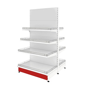 картинка Стеллаж островной торговый Купец 900x500x1800 4 полки